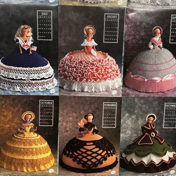 1991 Annie's Calendar Bed Doll Collector Pattern Complete Crochet  Bonus Bridal! - Picture 4 of 6